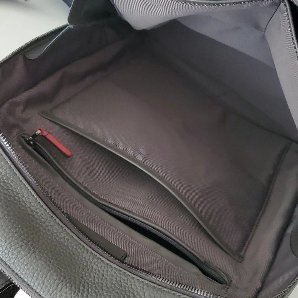 Tumi Landon Alcott Fine Leather Backpack in Gray